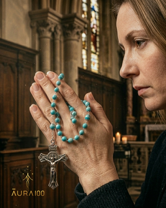 Amazonite Turquoise Natural Stone Rosary