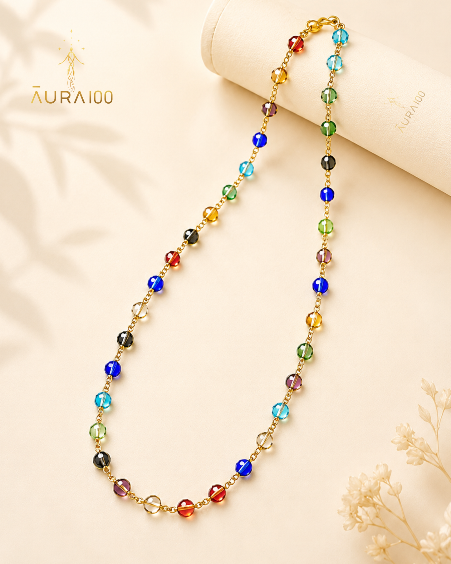 Multi-Chakra Crystal Spiritual Healing Necklace