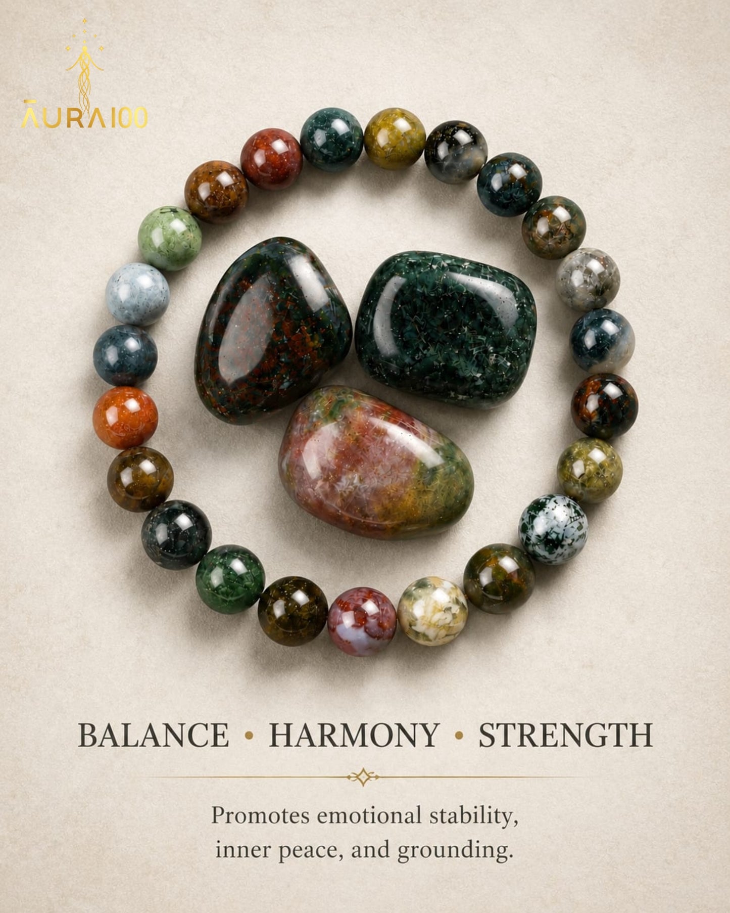 Mixed Gemstone Natural Stone Spiritual Healing Bracelet