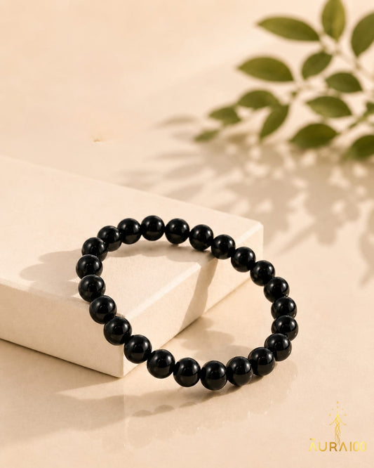Black Obsidian Natural Stone Spiritual Healing Protection Bracelet
