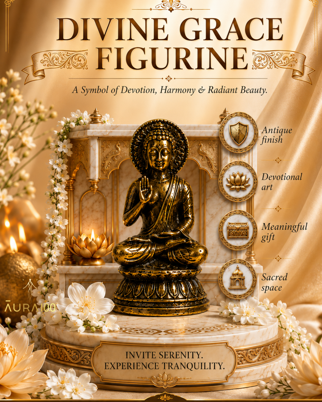 Abhaya Mudra Buddha Statue