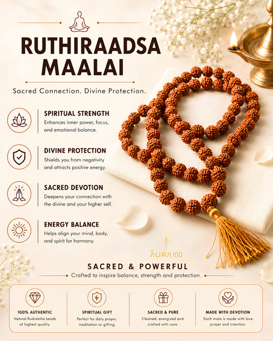 Authentic Rudraksha Meditation Mala