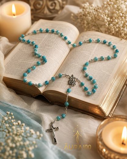 Amazonite Turquoise Natural Stone Rosary