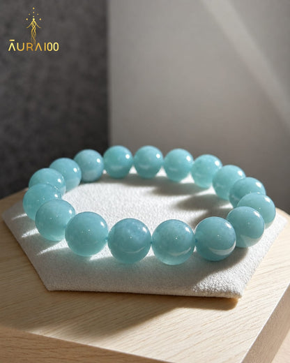 Premium Aquamarine Natural Stone Spiritual Healing Bracelet