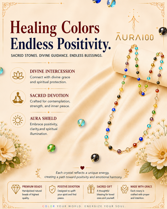 Multi-Chakra Crystal Spiritual Healing Necklace