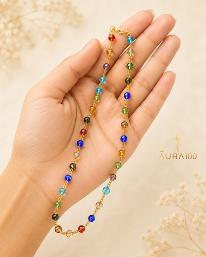 Multi-Chakra Crystal Spiritual Healing Necklace