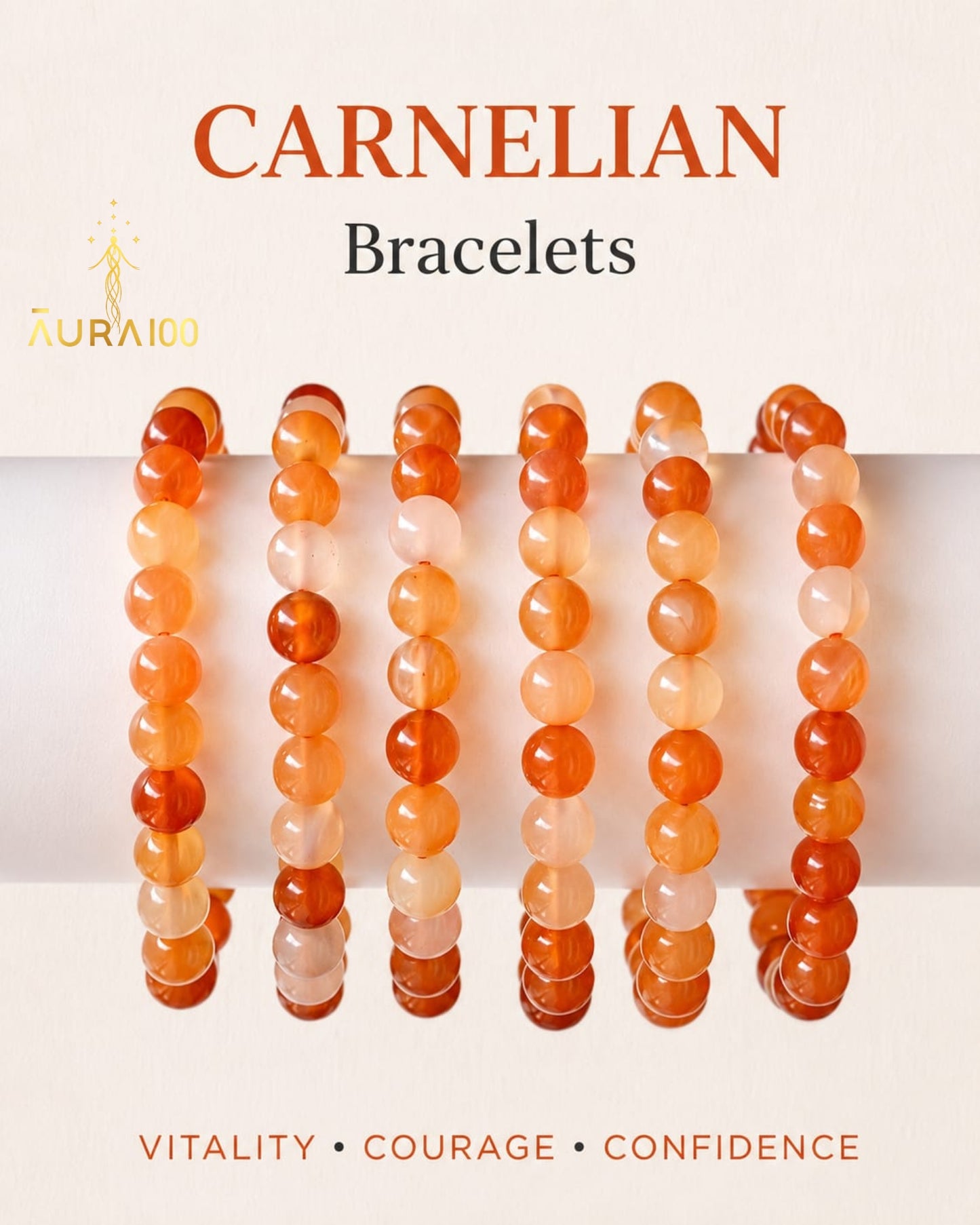 Carnelian Agate Natural Stone Spiritual Healing Bracelet