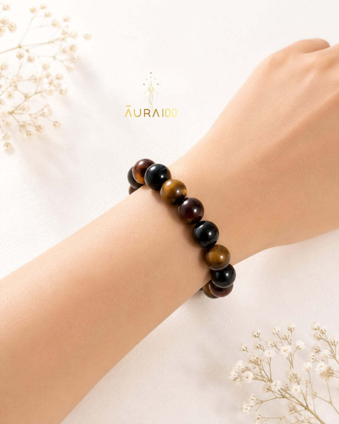 Triple Protection Natural Stone Spiritual Healing Bracelet