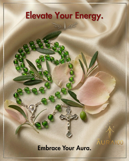 Emerald Green Crystal Rosary
