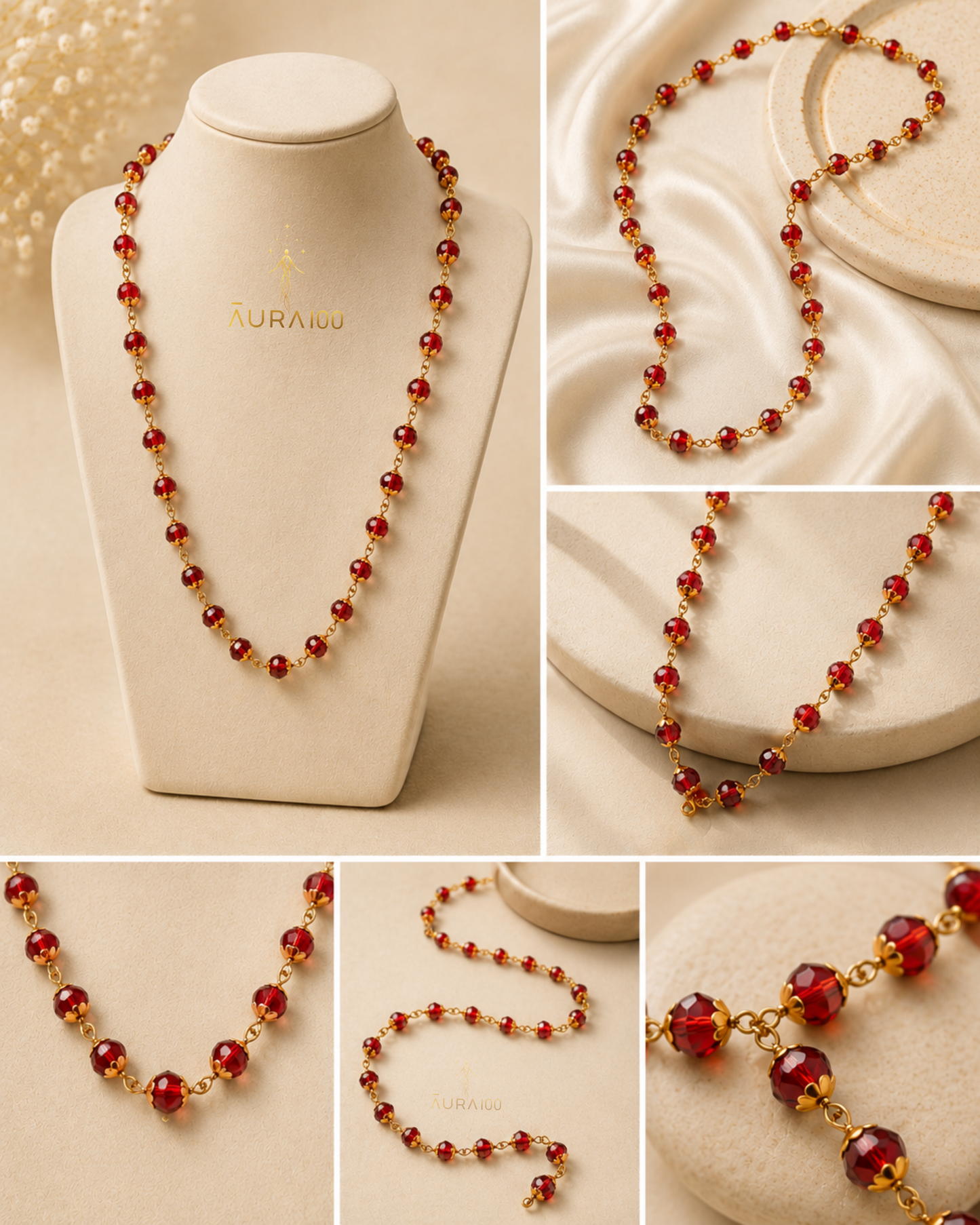 Sacral Red Crystal Necklace