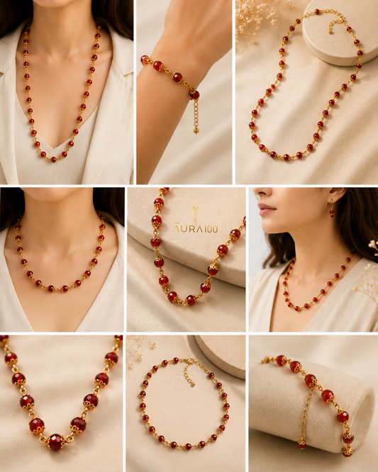 Sacral Red Crystal Necklace