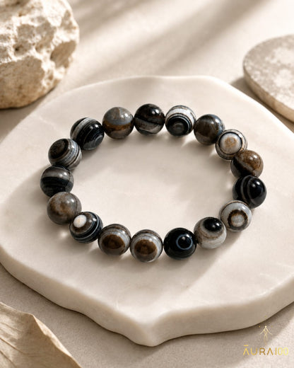 Natural Botswana Agate Gemstone Spiritual Healing Bracelet
