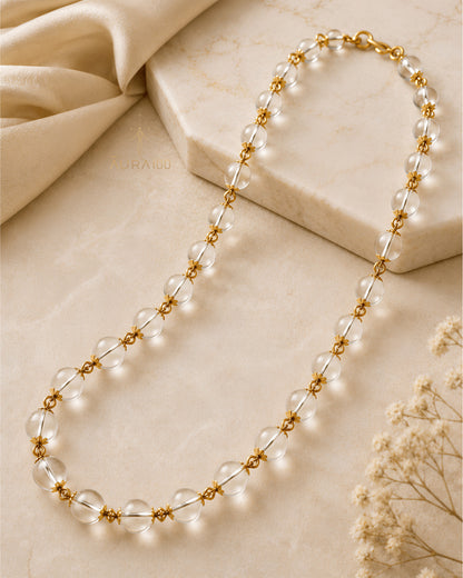 Clear Quartz Crystal Necklace