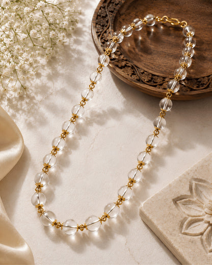 Clear Quartz Crystal Necklace