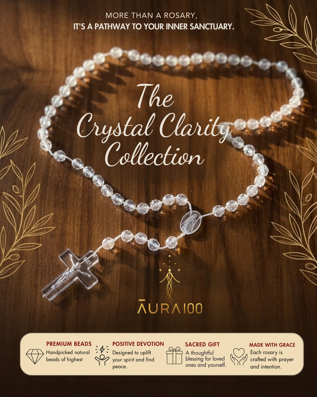 Diamond Clear Crystal Rosary