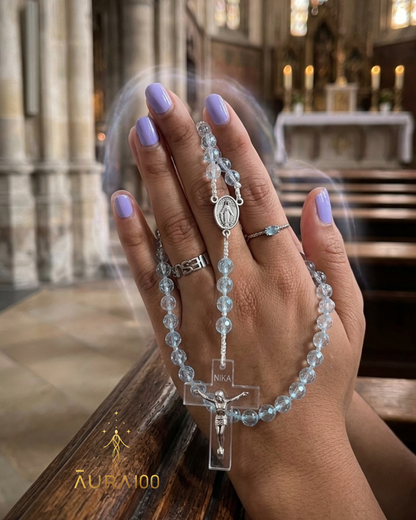 Diamond Clear Crystal Rosary