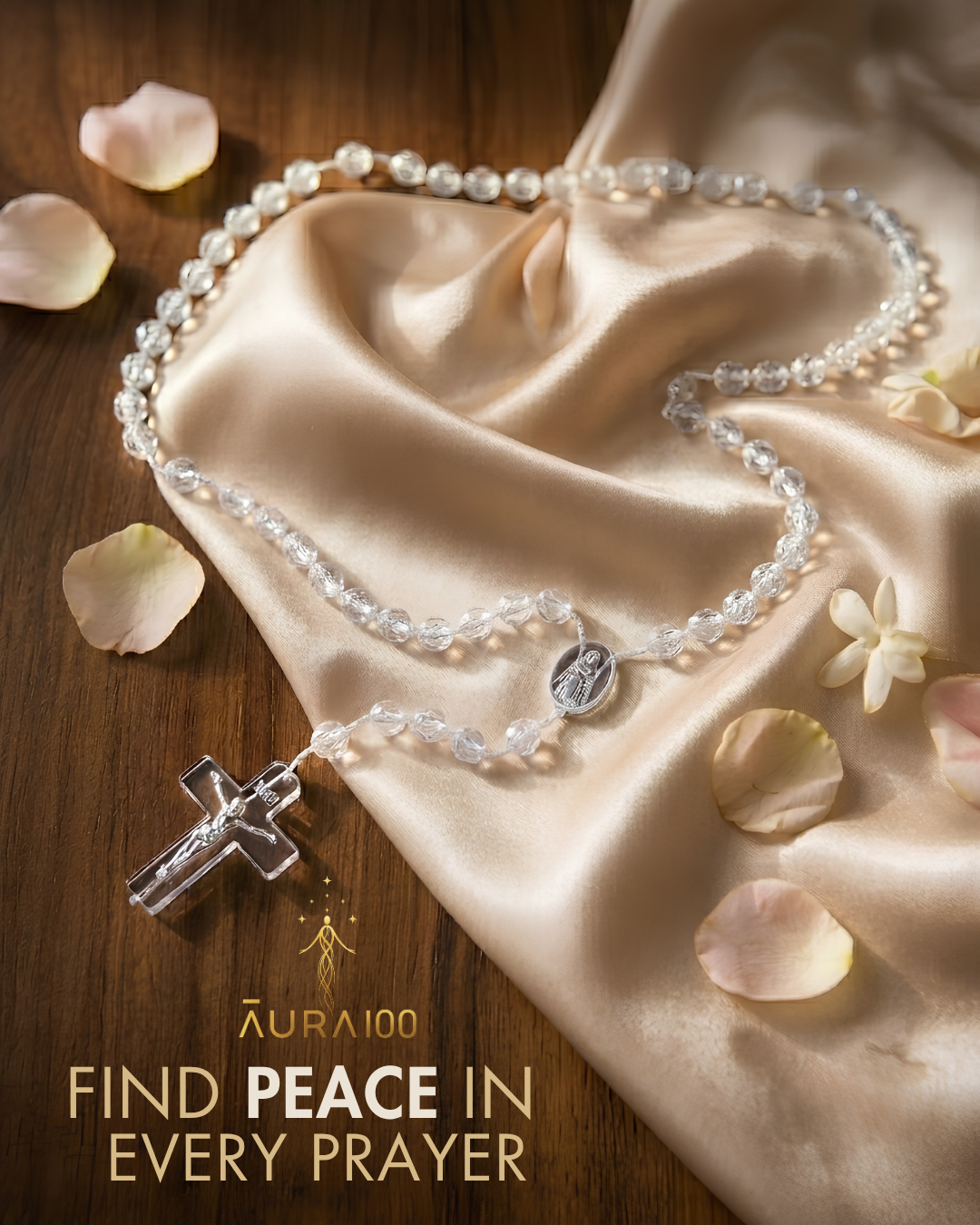 Diamond Clear Crystal Rosary