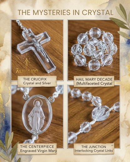 Diamond Clear Crystal Rosary