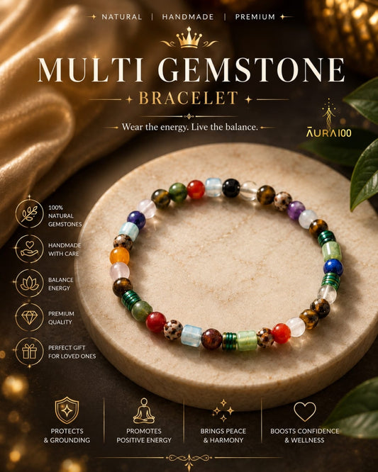 Multi-Gemstone Bracelet