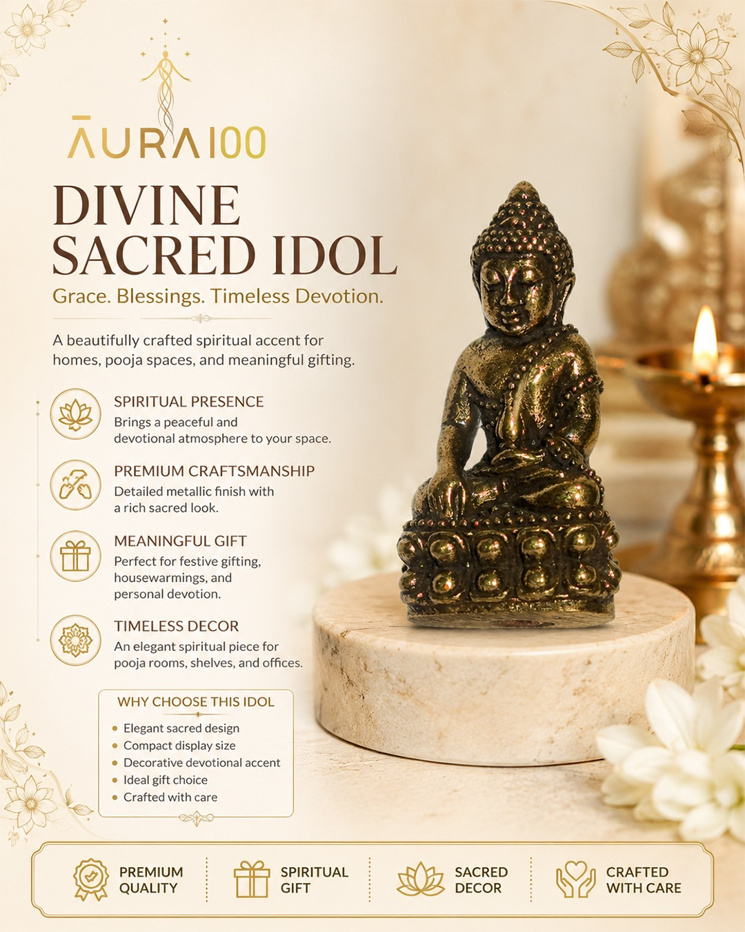 Dhyana Mudra Buddha Statue