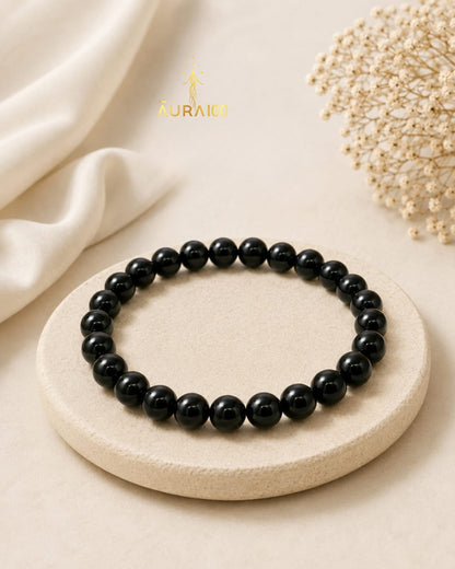 Black Obsidian Natural Stone Spiritual Healing Protection Bracelet