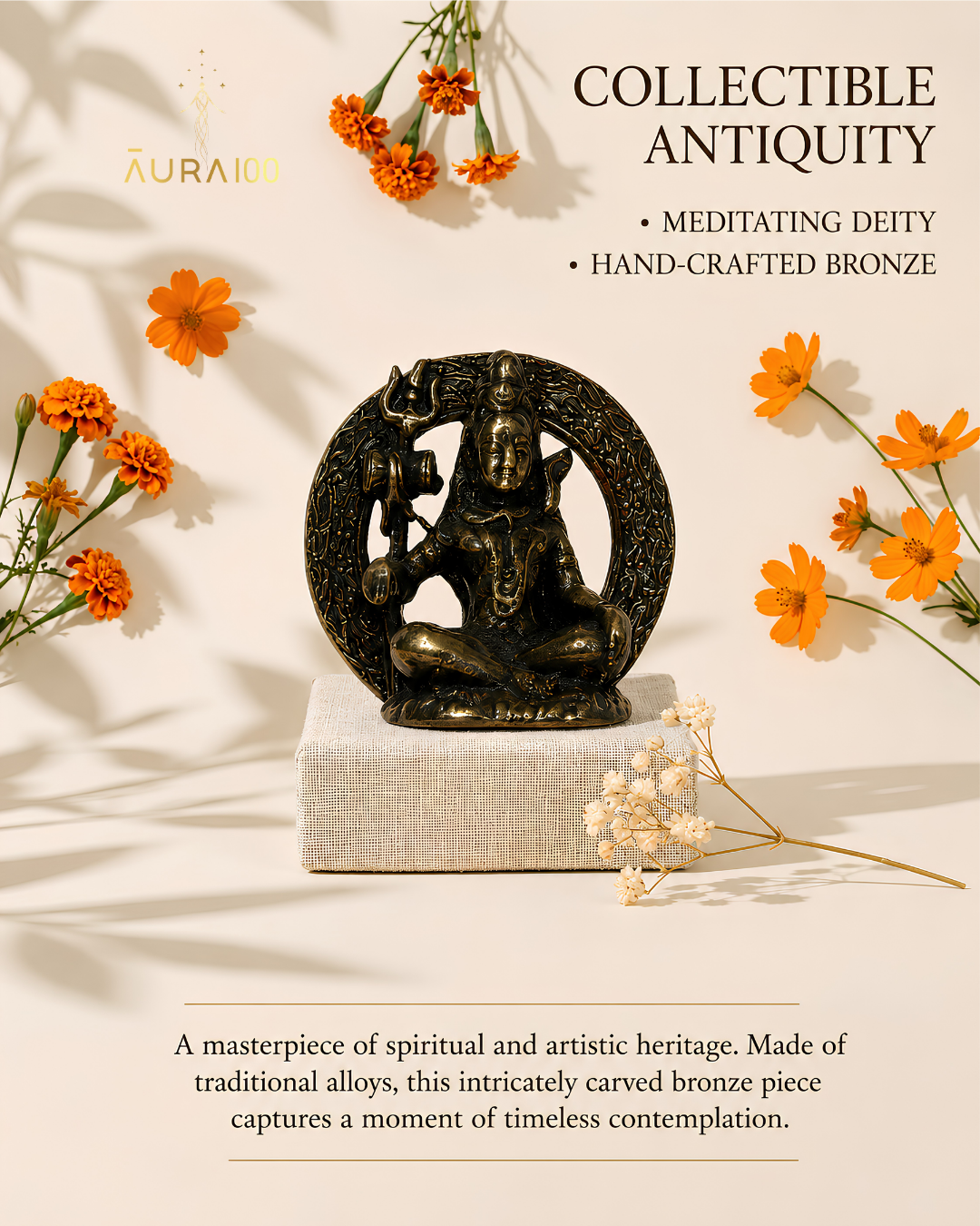 Lord Shiva Meditating Statue